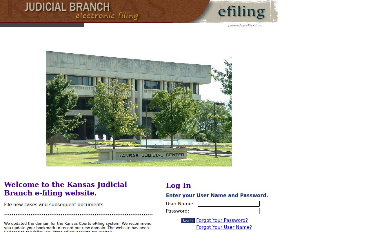 Ford County case search distinction from Kansas eFlex filing