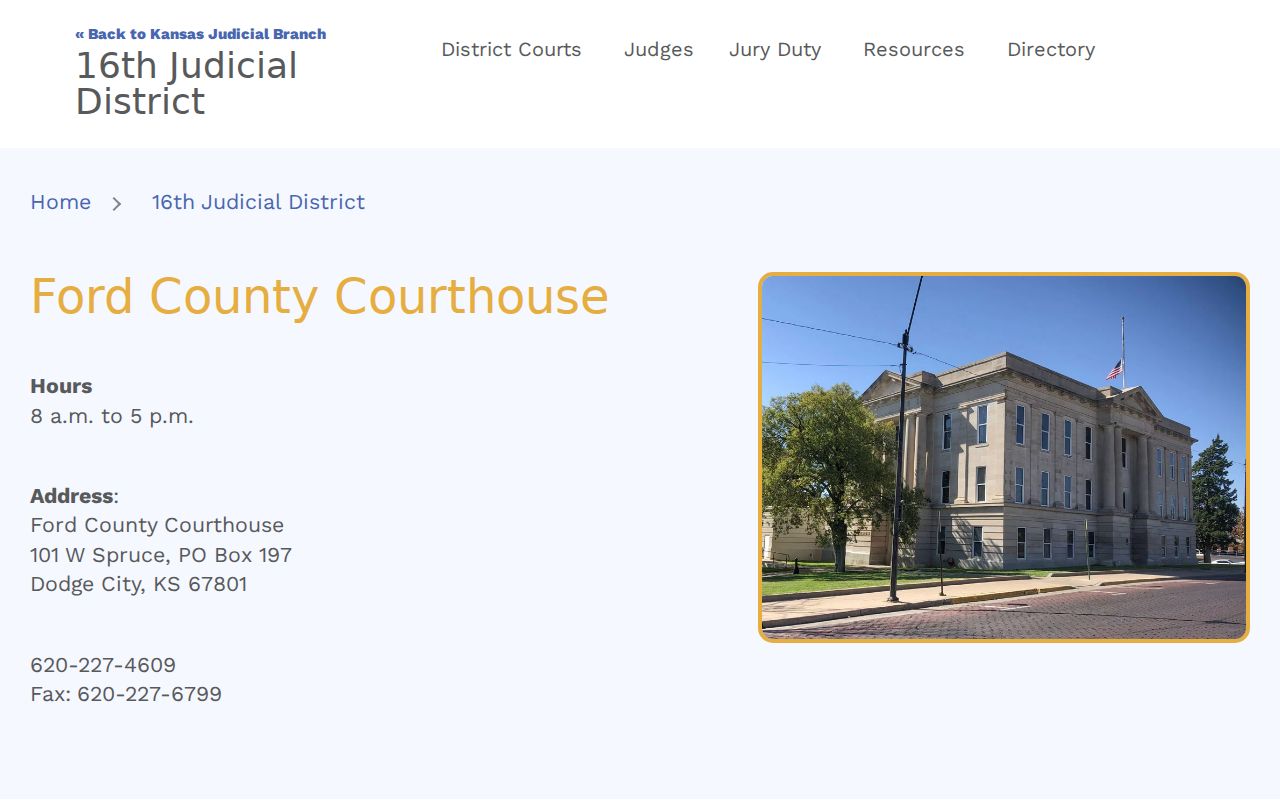 Ford County civil docket courthouse records page