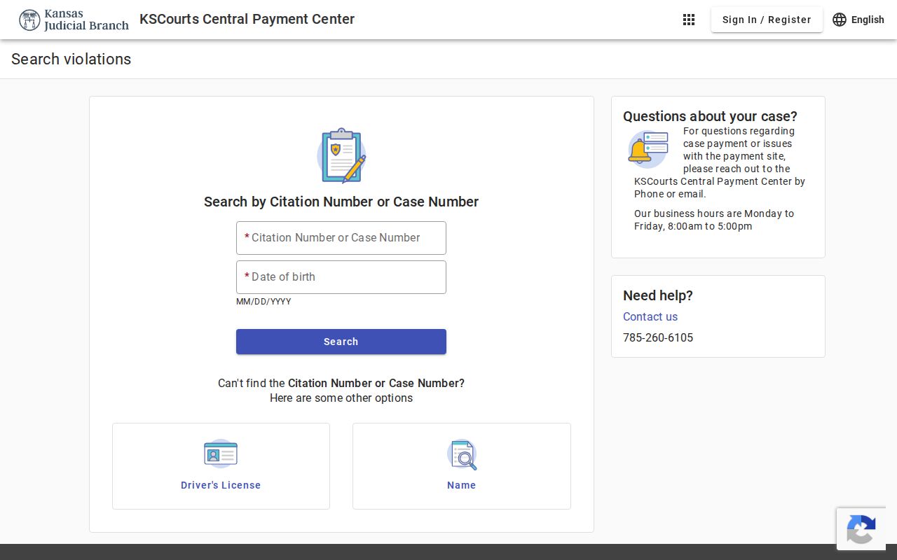 Ford County court record search compared with payment search
